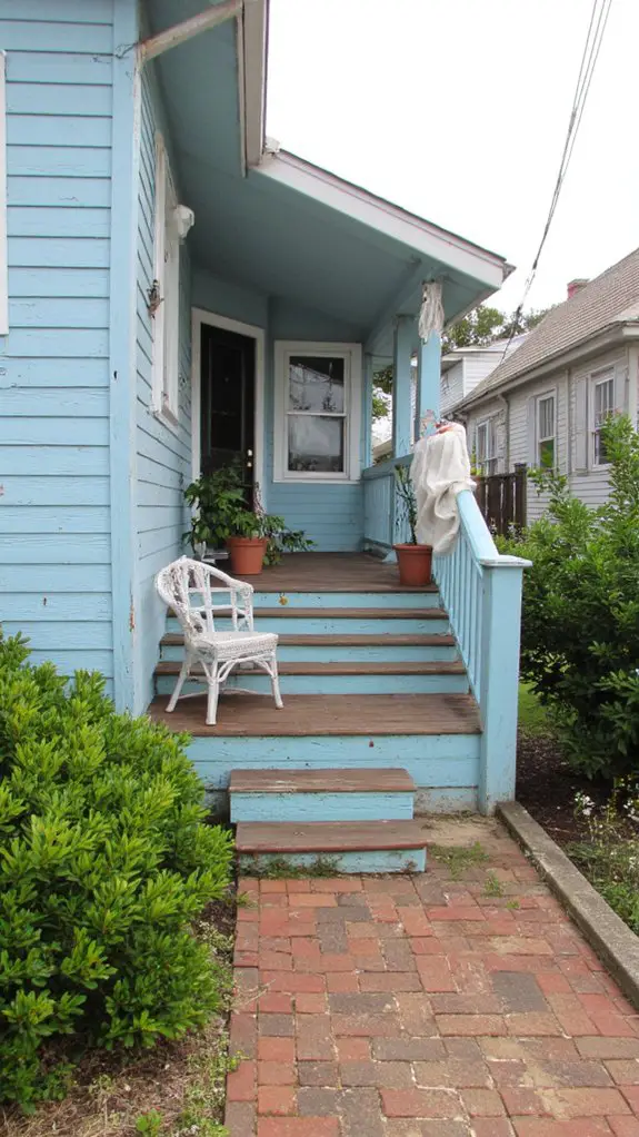 aqua blue veranda oasis