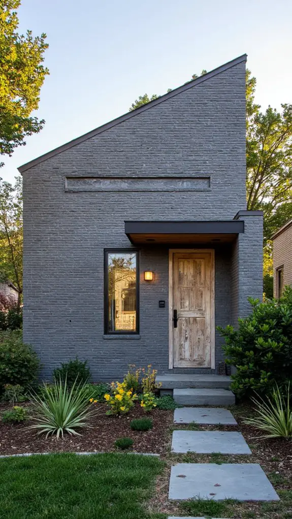 artistic gray brick enhancements