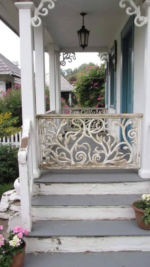 artistic handcrafted porch railings