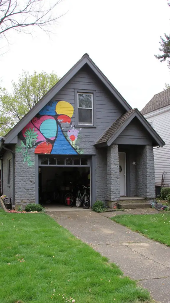 artistic mural enhances aesthetics