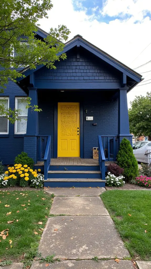 artistic yellow door designs