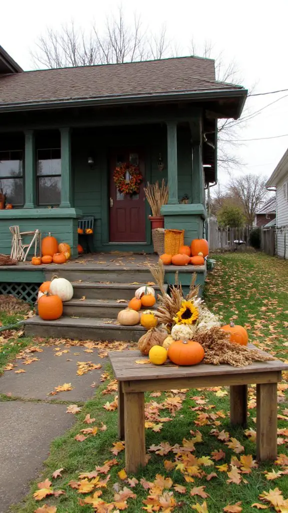 autumn themed table decorations