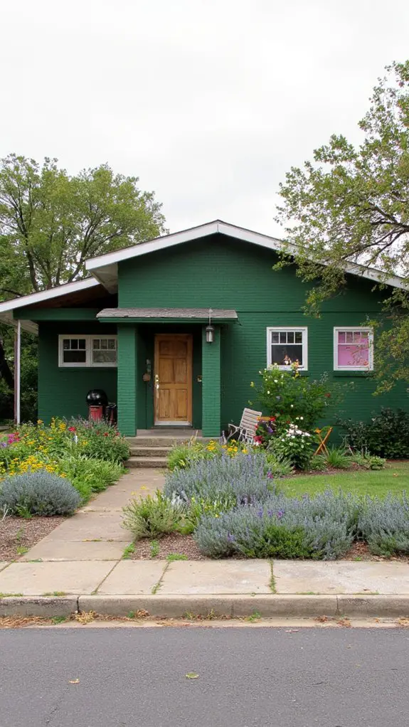 avocado green mid century elegance