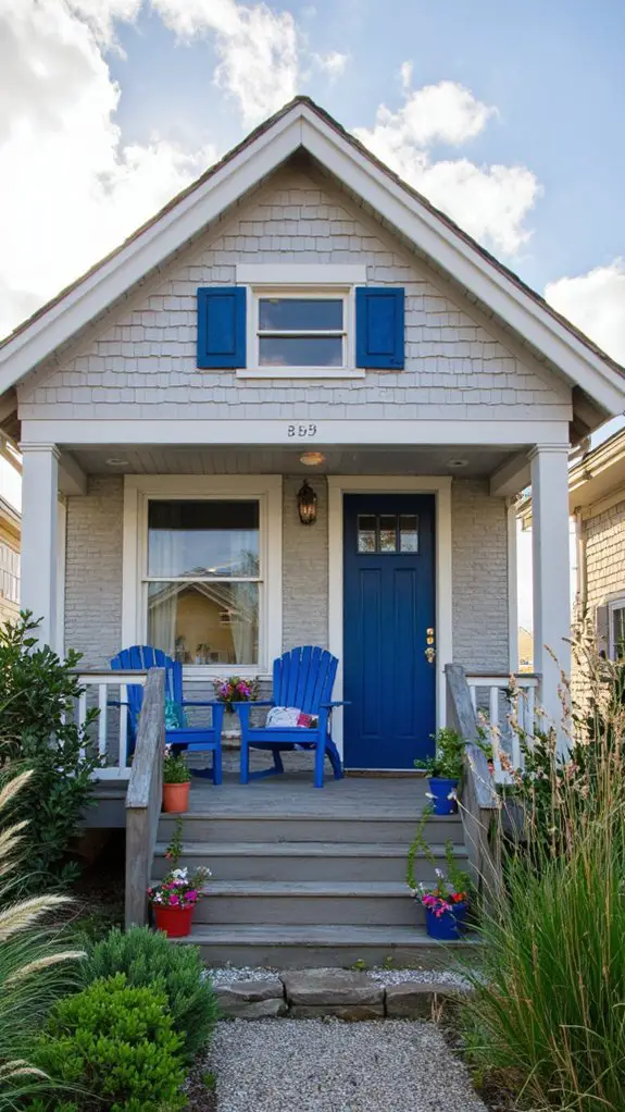 beachy gray and navy