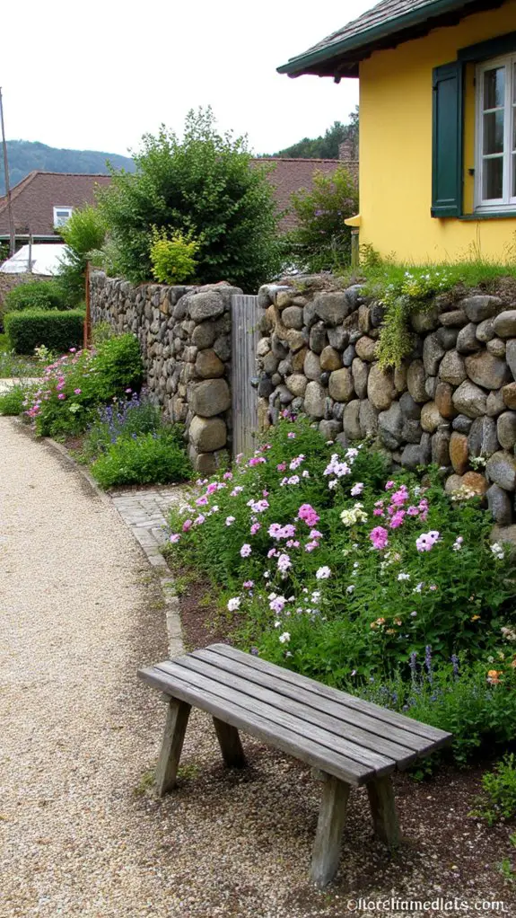 beautiful rustic stone walls