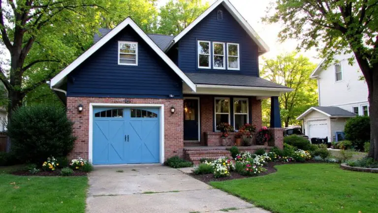 23 Blue House Exterior With Garage Ideas That Maximize Curb Appeal blue house garage designs