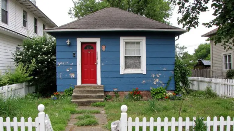 20 Blue House Exterior With Red Door Ideas That Pop blue house red door