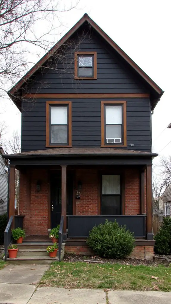 bold black and brown elegance