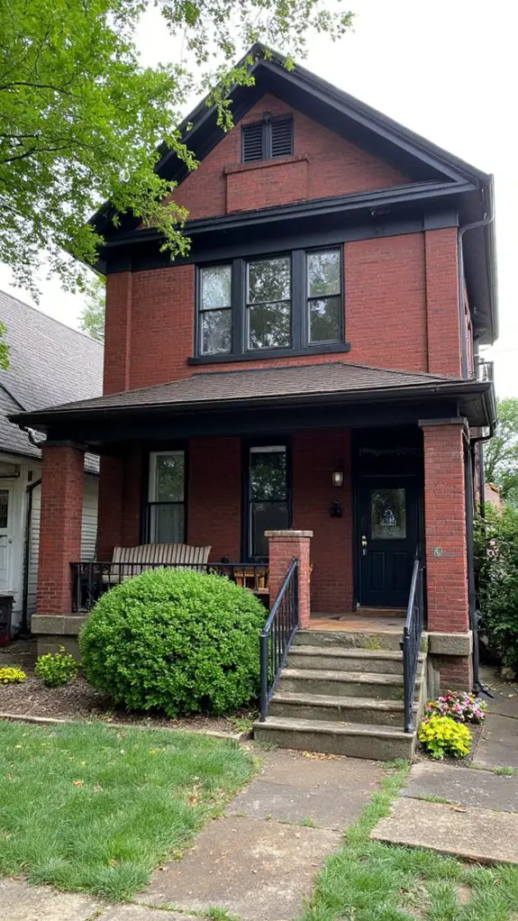 bold black trim contrast