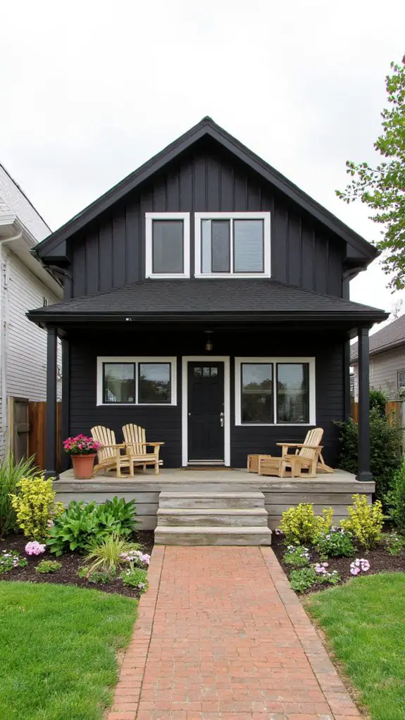 bold charcoal and white contrast