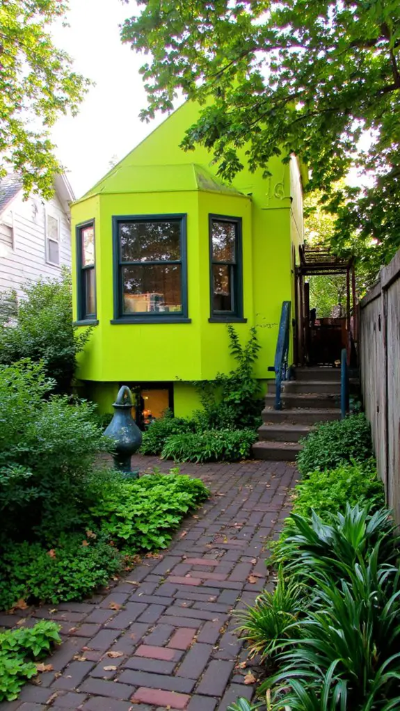 bold chartreuse home accents