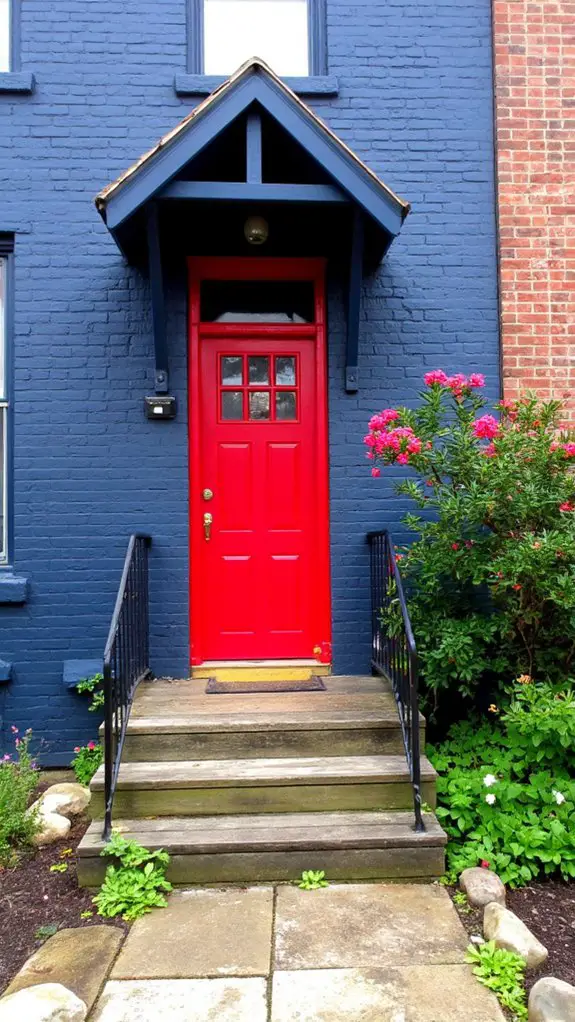 bold color combination exterior