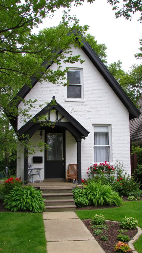 bold color contrasts enhance homes