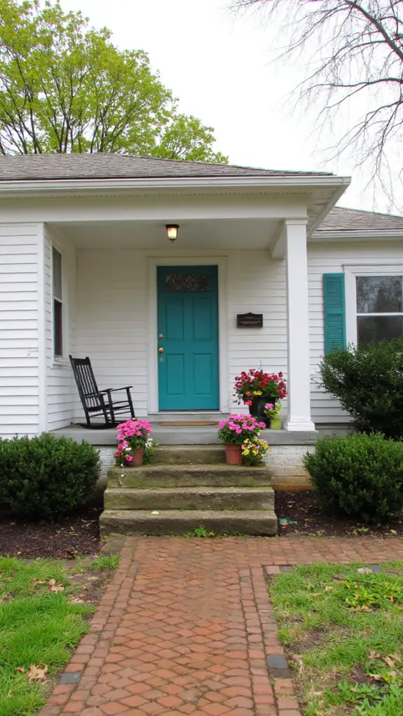 bold colors enhance curb appeal