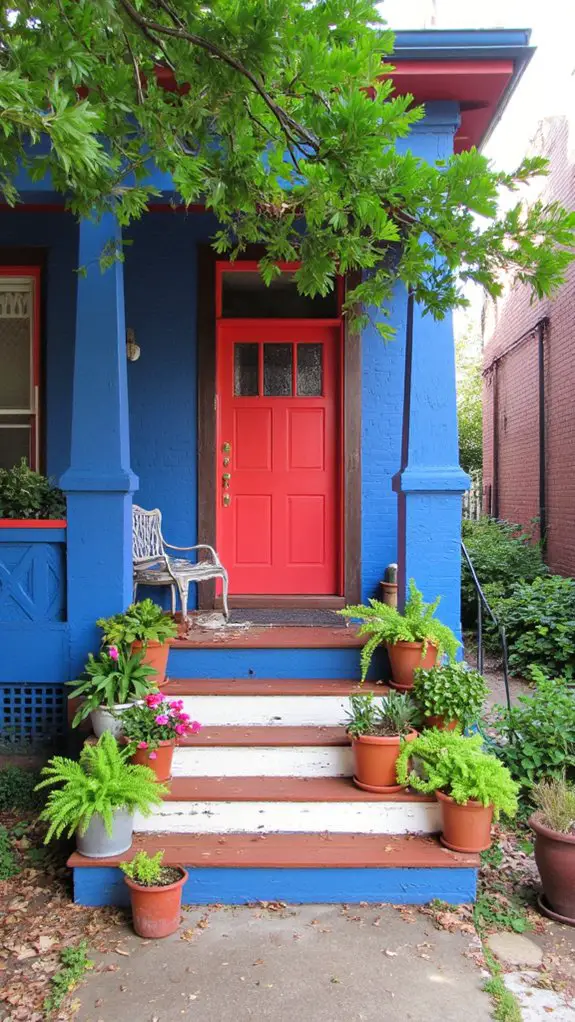 bold colors enhance curb appeal