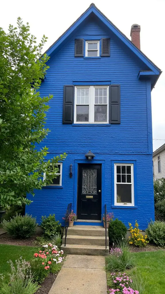 bold electric blue sophistication