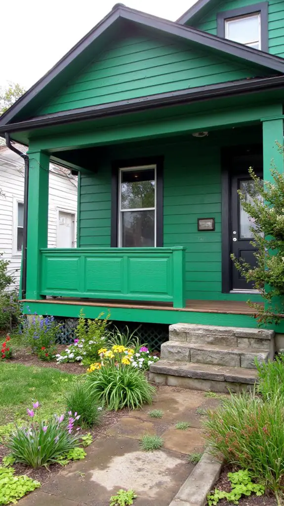 bold emerald green statement