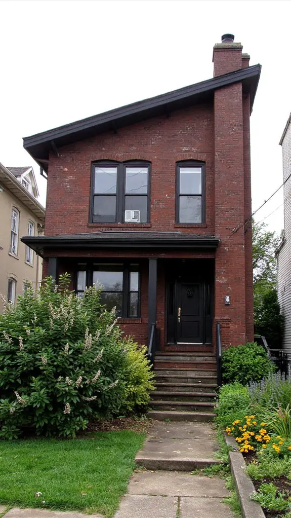 bold geometric brick designs