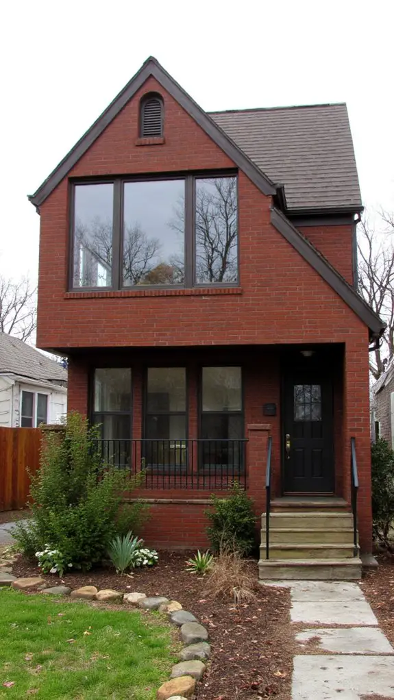 bold geometric brown design