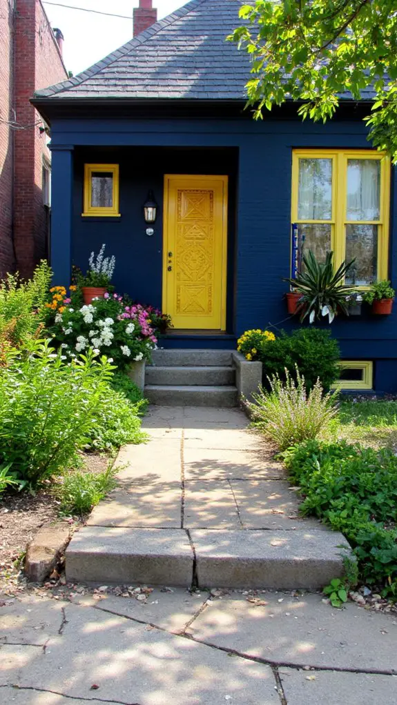 bold geometric door patterns