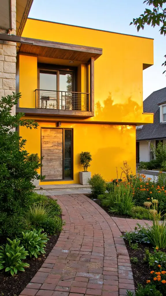 bold glossy yellow exteriors