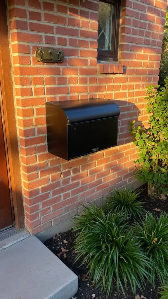 bold house numbers sleek mailbox