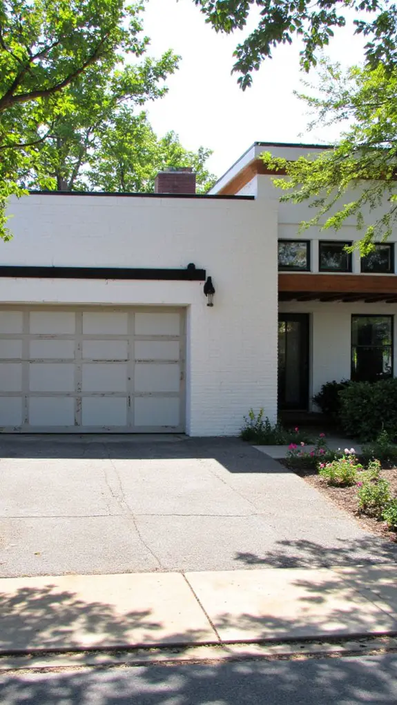 bold industrial garage design