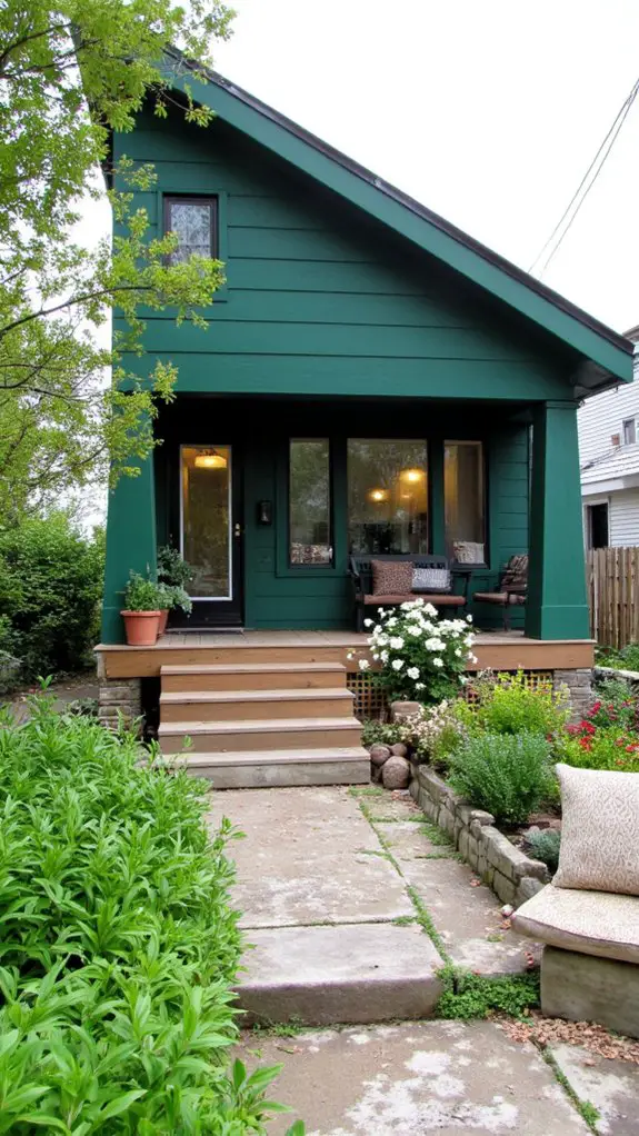 bold jade green exterior