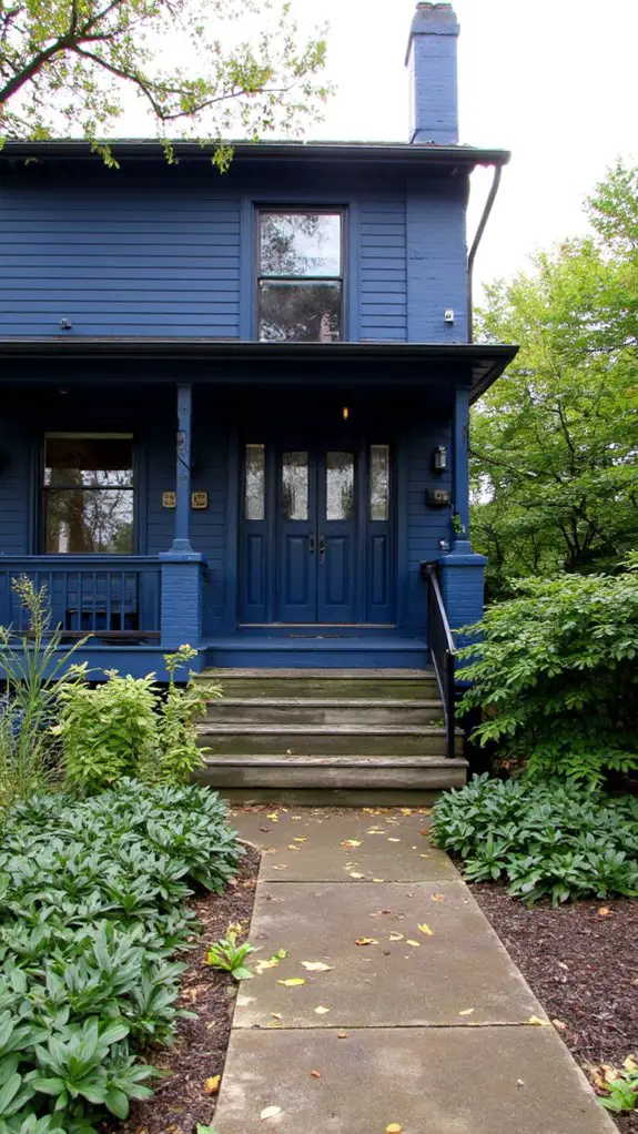 bold modern blue accents