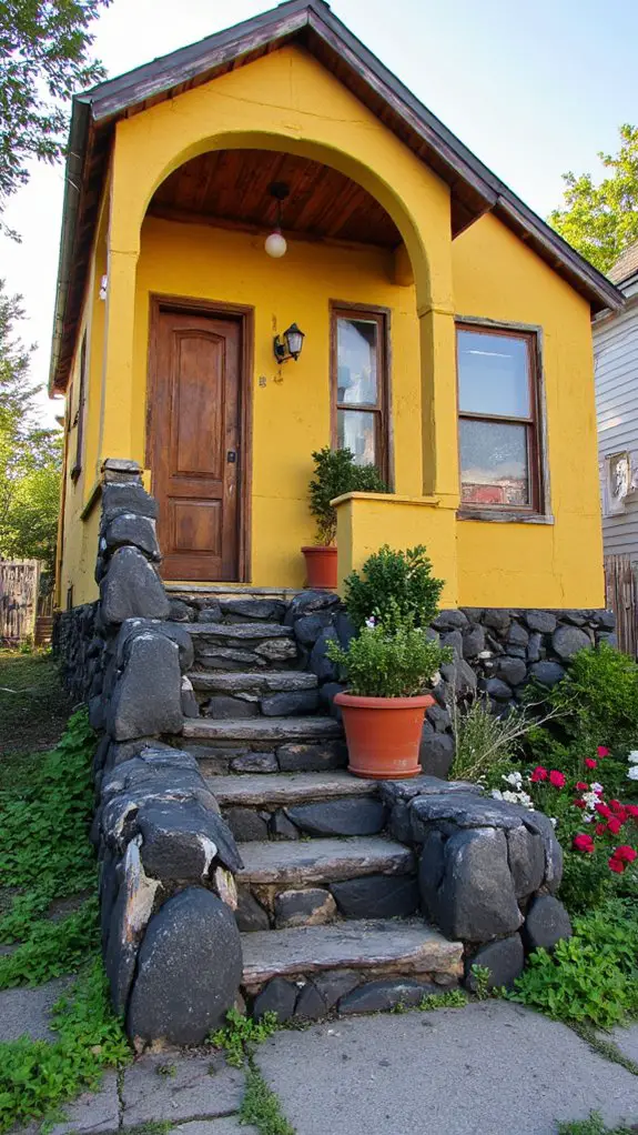 bold mustard yellow contrast