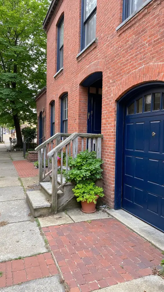 bold navy blue contrast