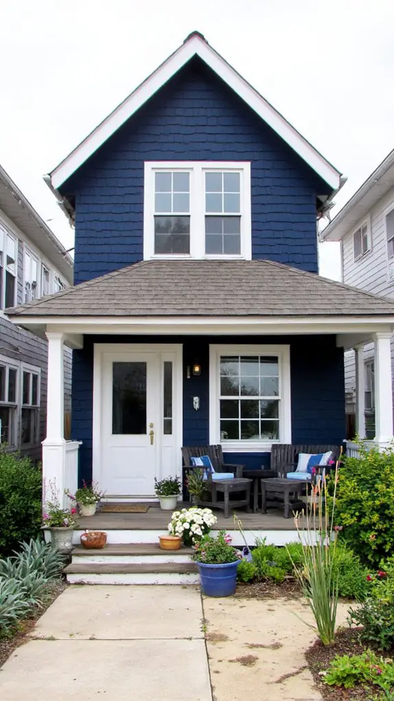 bold navy blue elegance