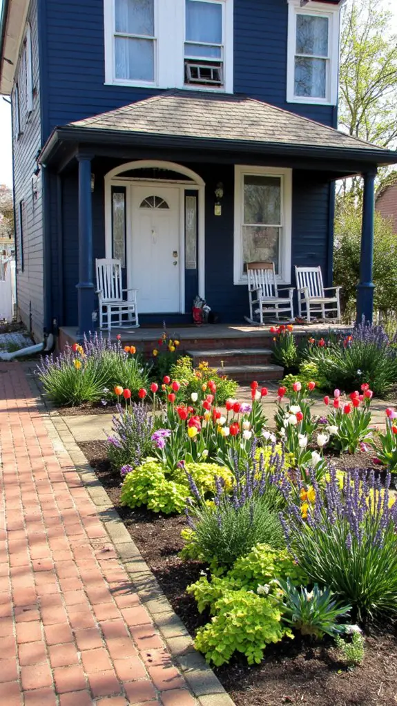bold navy colonial beauty