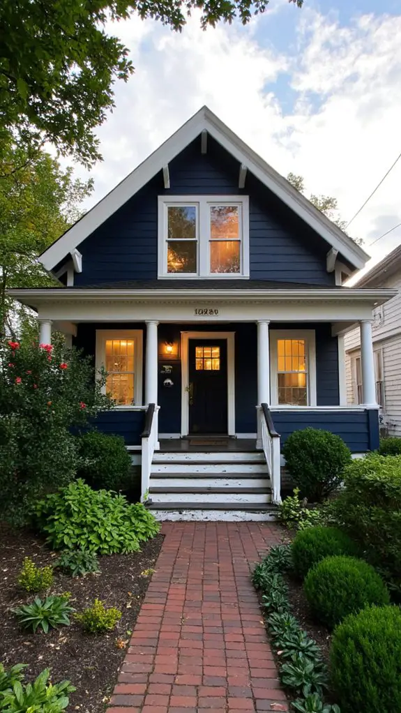 bold navy crisp white