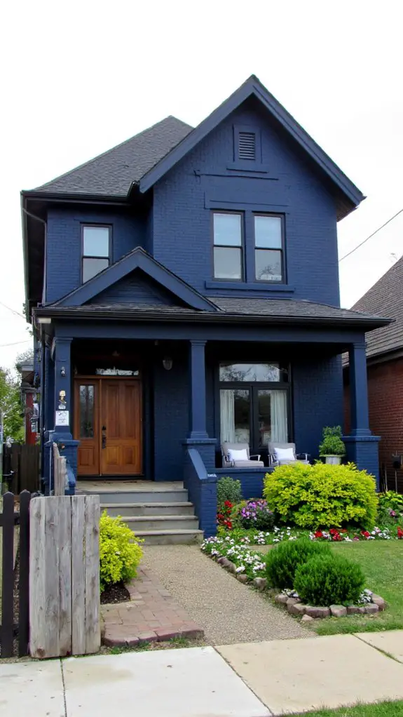 bold navy home transformation