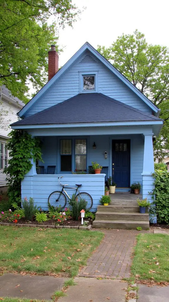 bold navy roof elegance