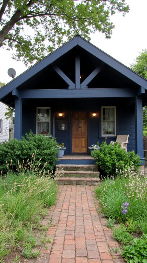 bold navy rustic charm