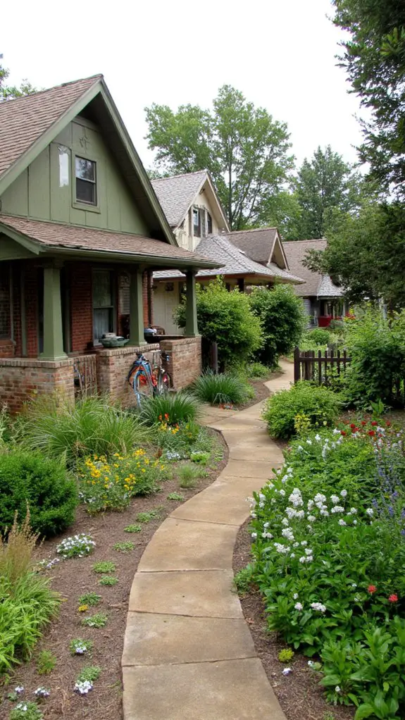 bold olive green exterior