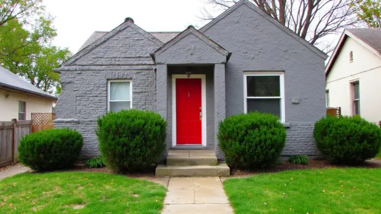 bold red door accents
