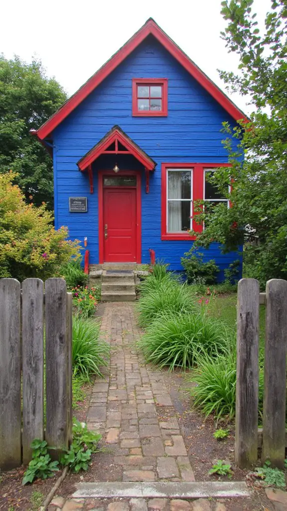 bold red energizes blue