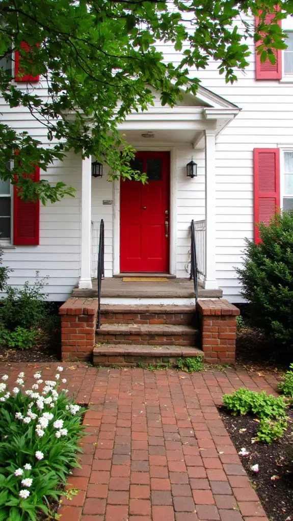 bold red energizes historic architecture