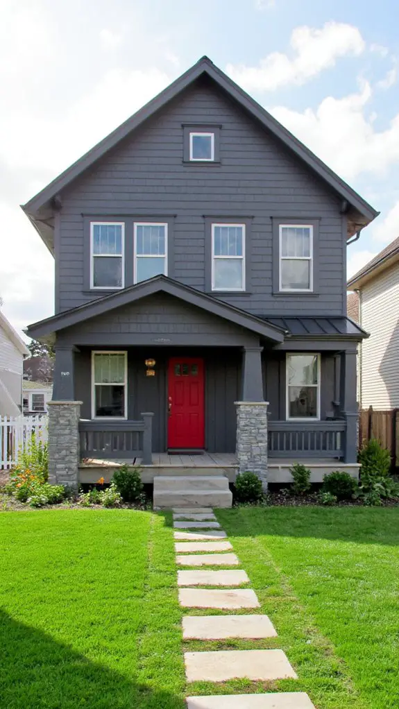 bold red entryway charm