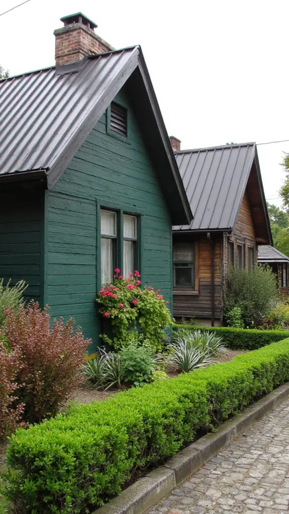 bold sophisticated black roofs