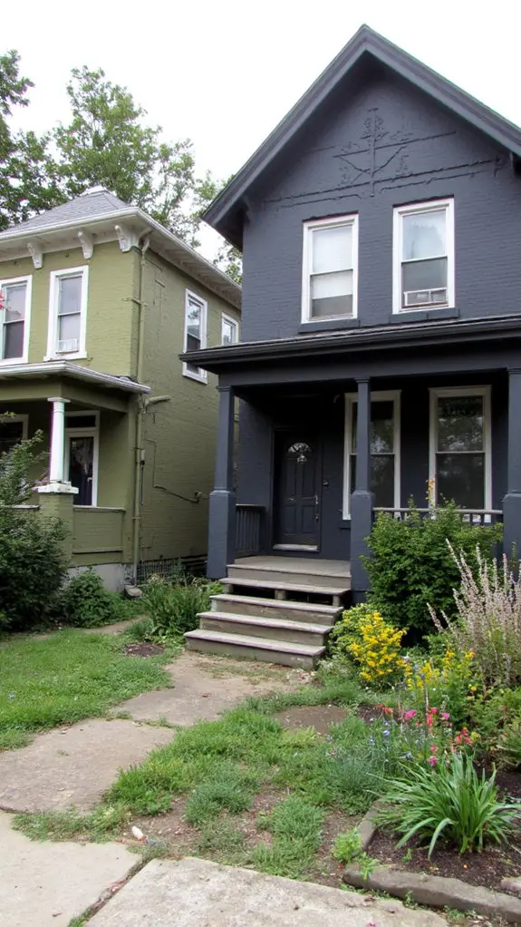 bold sophisticated exterior combination