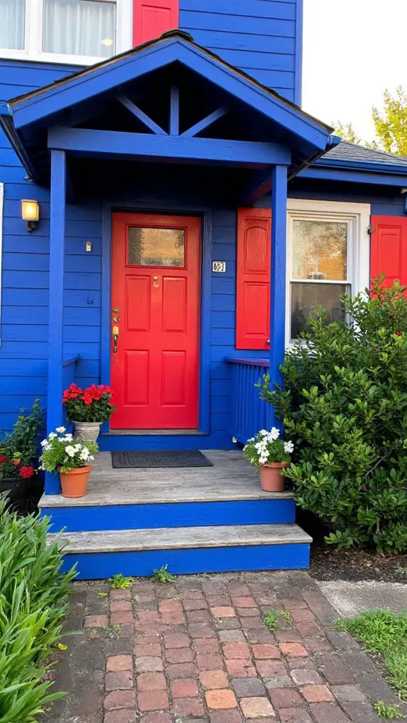 bold striking color combination