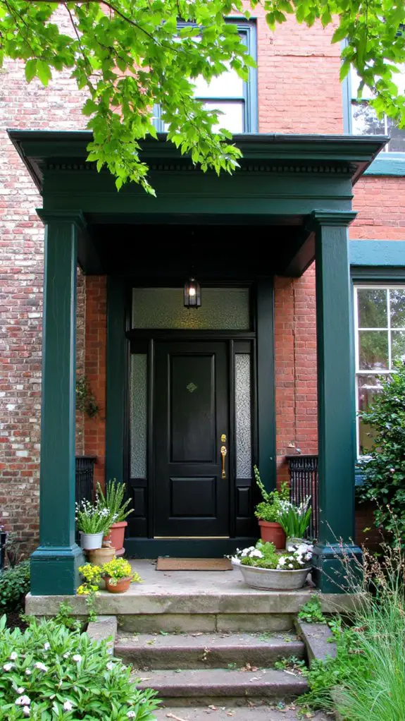 bold teal with elegant black