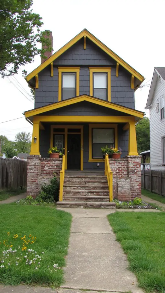 bold topaz and charcoal