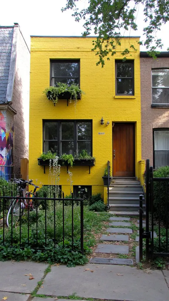 bold urban yellow brick