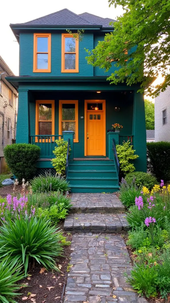 bold vibrant color contrasts