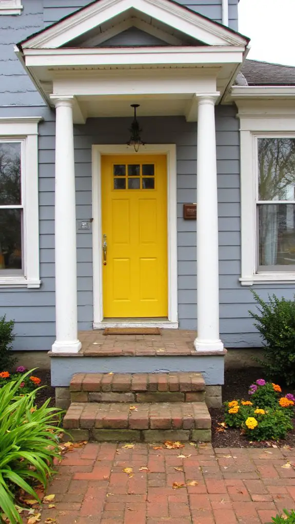 bold yellow entrance charm